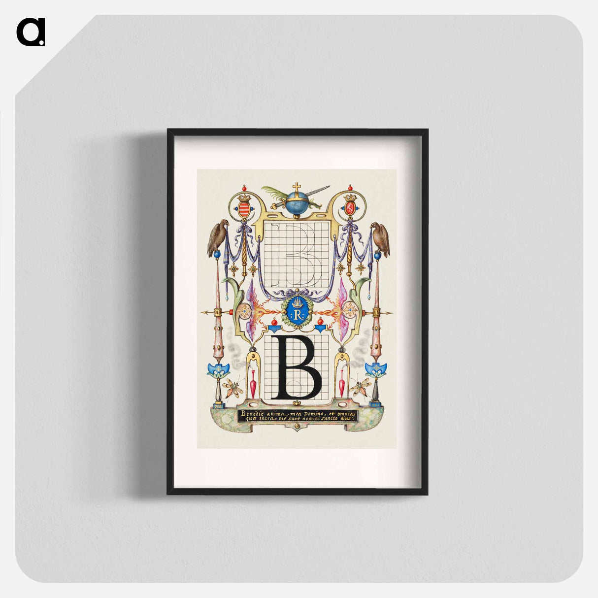 アートポスター-Guide for Constructing the Letter B from Mira Calligraphiae Monumenta
- 書道のお手本 Poster.