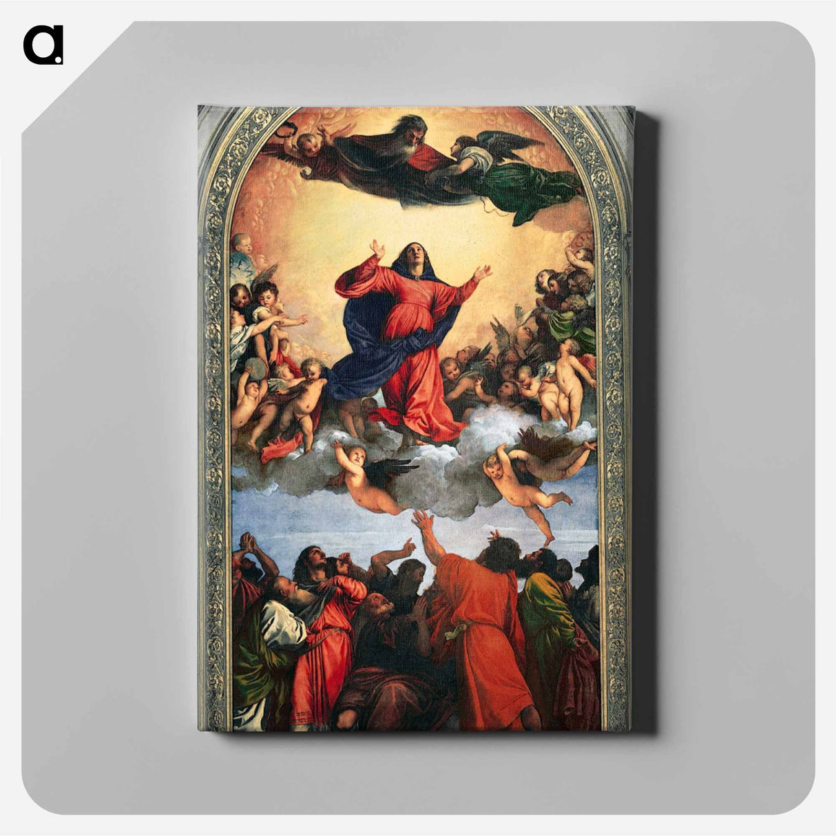 アートパネル-Assumption of the Virgin - ティツィアーノ ヴェチェッリオ Canvas.