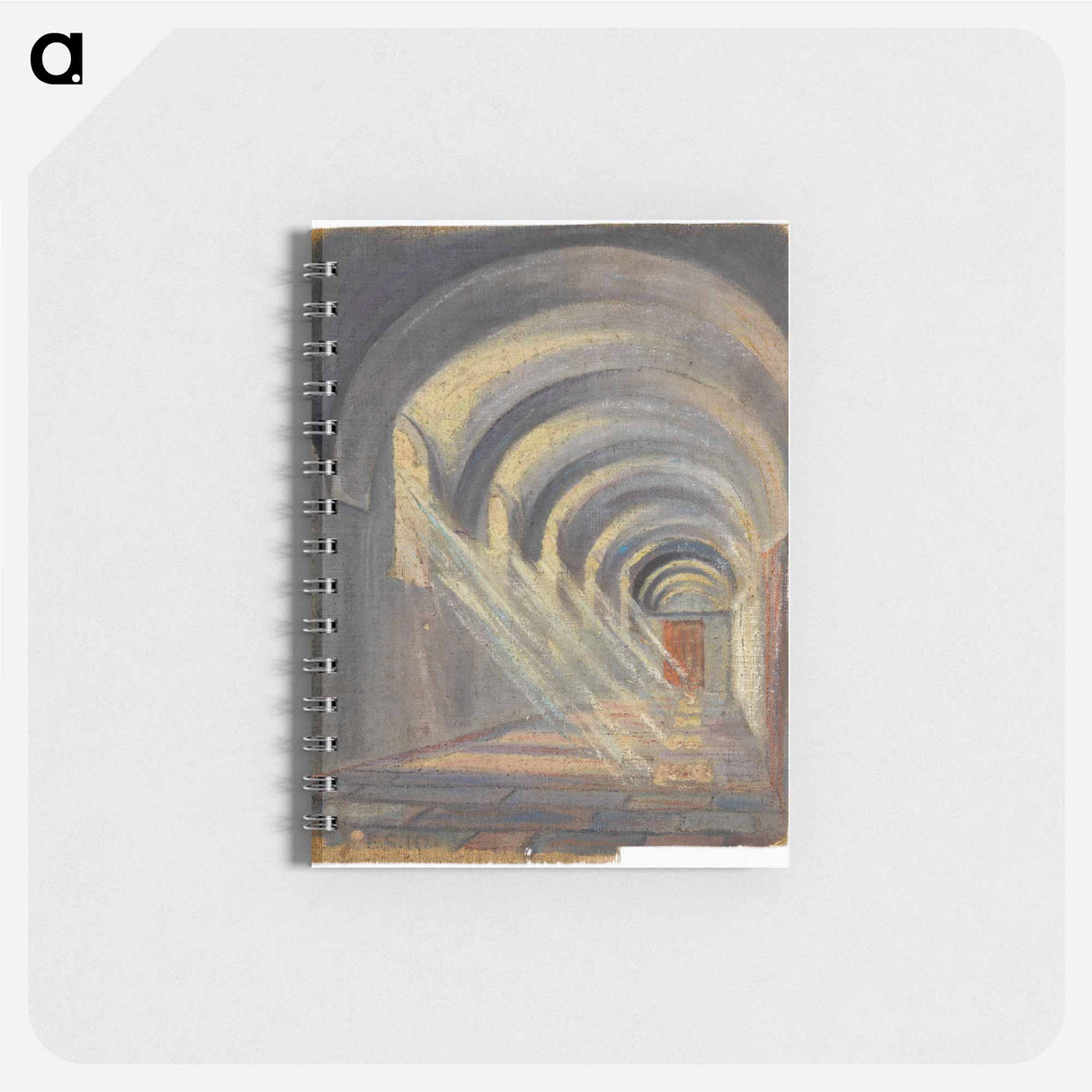 アートメモ帳-Kreuzgang mit einfallendem Sonnenlicht / Selbstporträt
- ウィーン博物館 Memo.