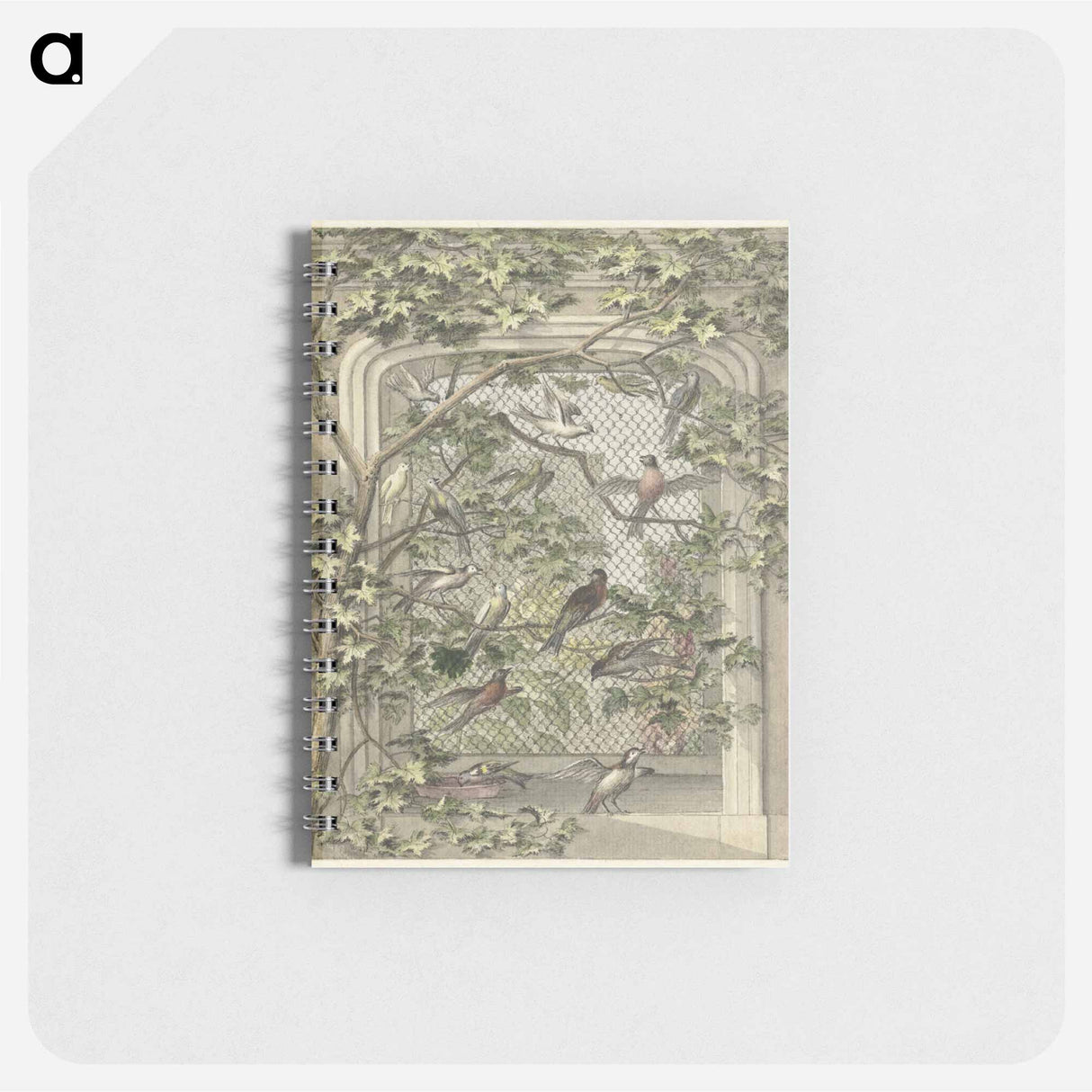 Volière met veertien vogels - アールト シューマン Memo.