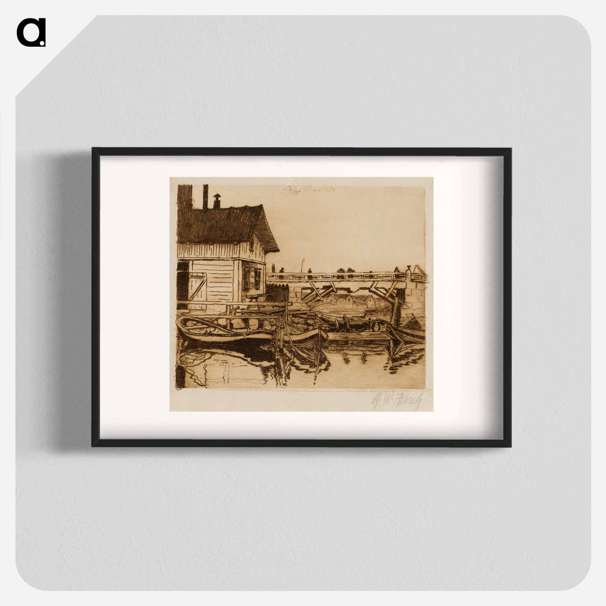 View from porvoo - アルフレッド ウィリアム フィンチ Poster.