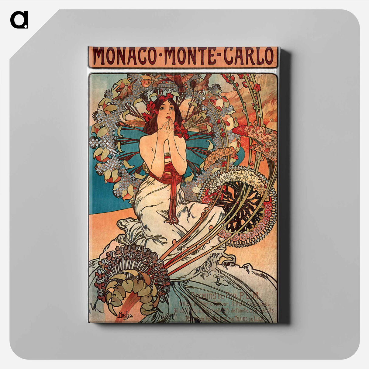 Monaco Monte Carlo - アルフォンス ミュシャ Canvas.