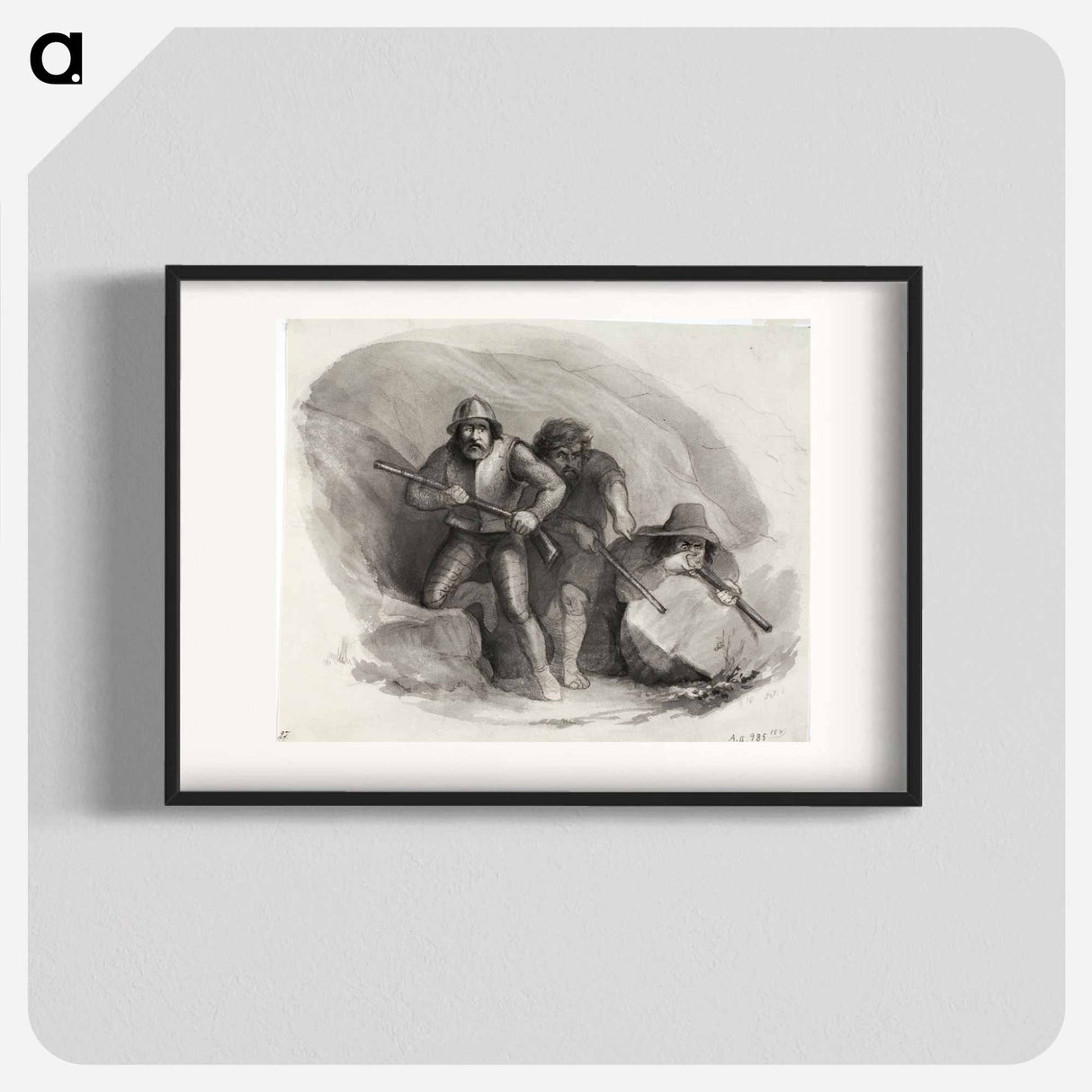 Kolme italialaista rosvoa kivääreineen - アンダース エクマン Poster.