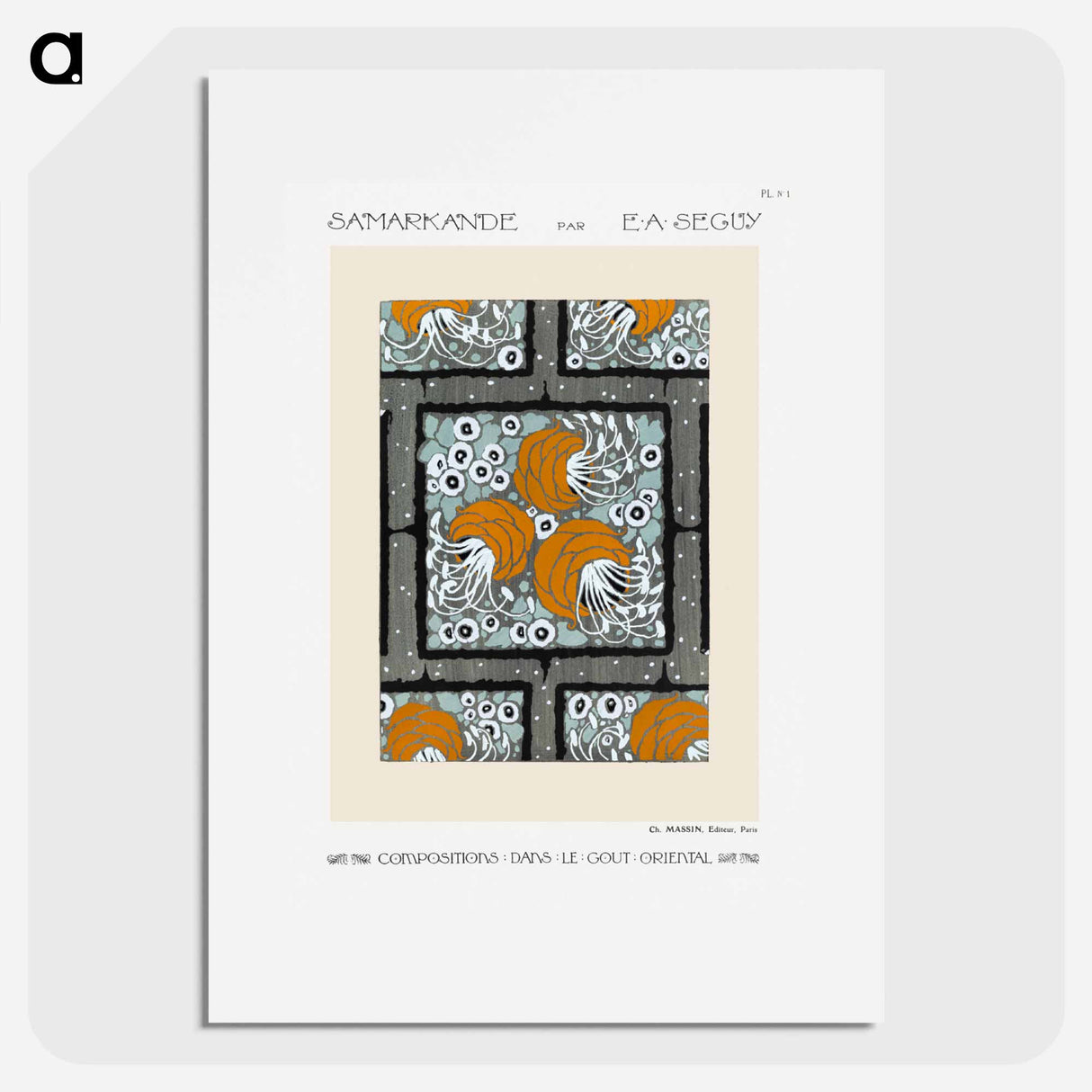 Samarkande: 20 Color Compositions in the Oriental Style - E.A.セギー Poster.