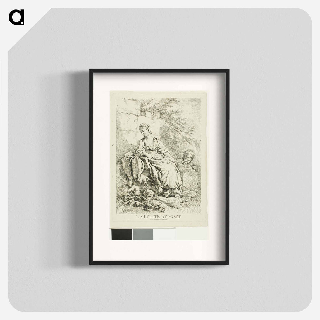 Young Woman Resting - Francois Boucher Poster.