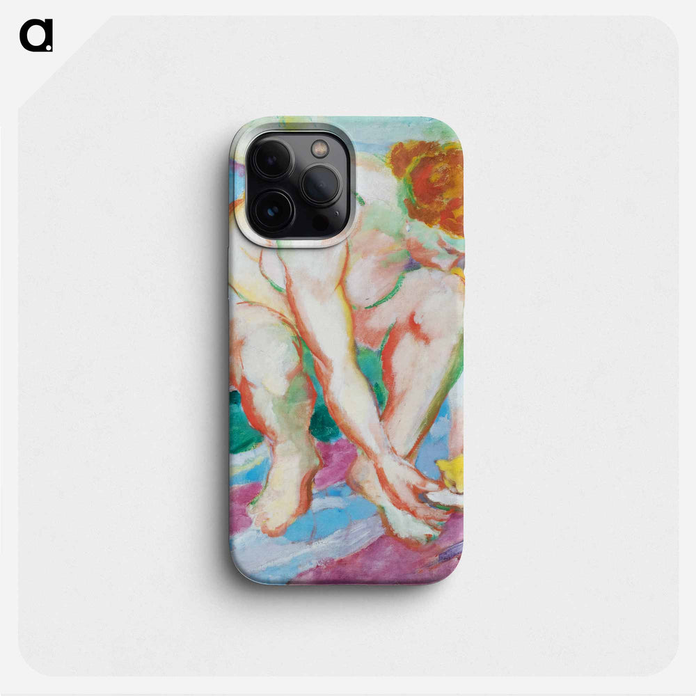 Nude with Cat - Franz Marc Phone Case.