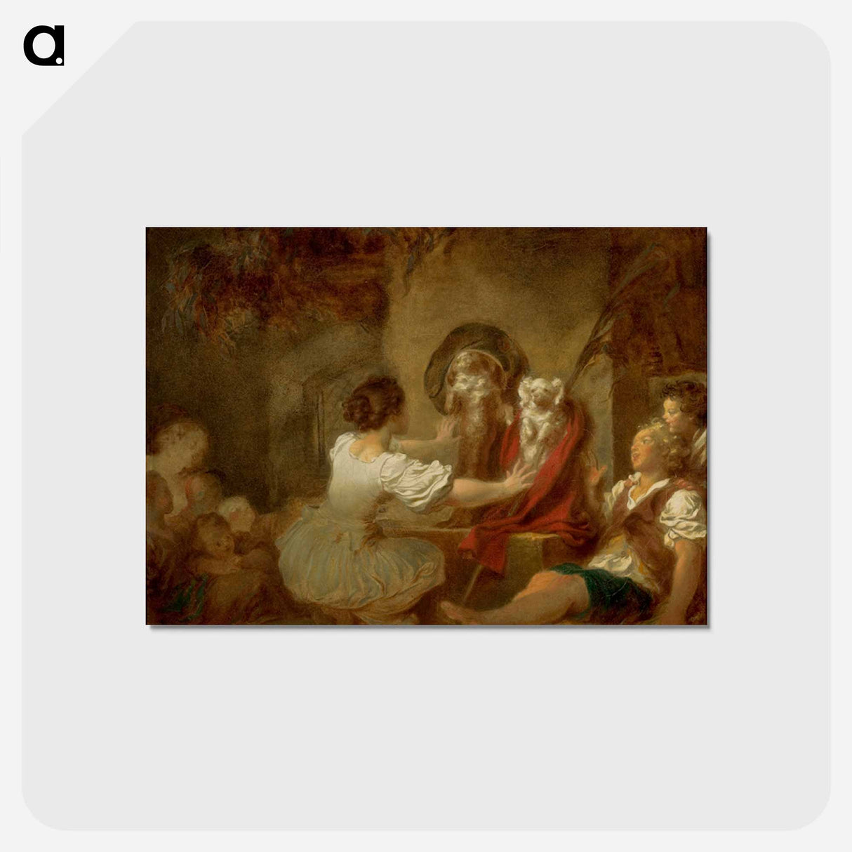 Education is All - ジャン オノレ フラゴナール Postcard.