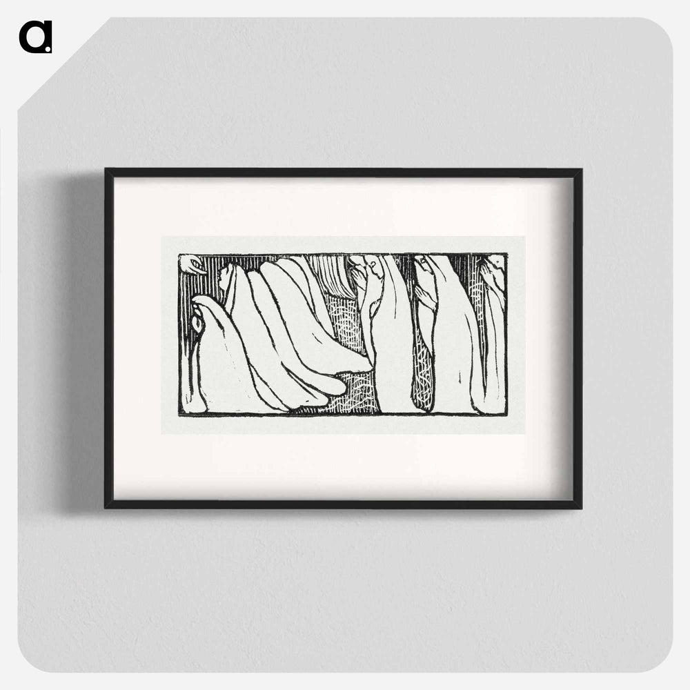 Illustration for poem from Paul Verlaine's collection of poetry Sagesse - Maurice Denis Poster.