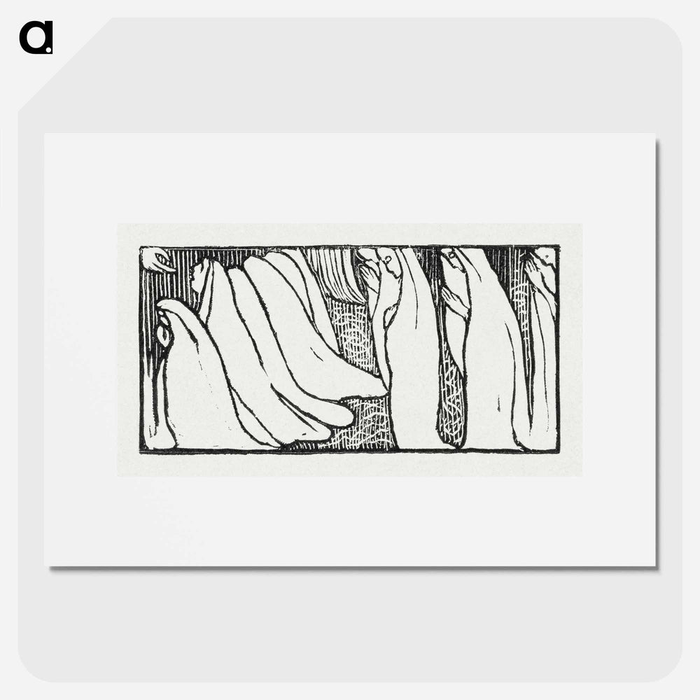 Illustration for poem from Paul Verlaine's collection of poetry Sagesse - Maurice Denis Poster.