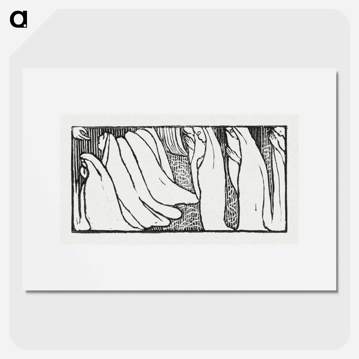 Illustration for poem from Paul Verlaine's collection of poetry Sagesse - Maurice Denis Poster.