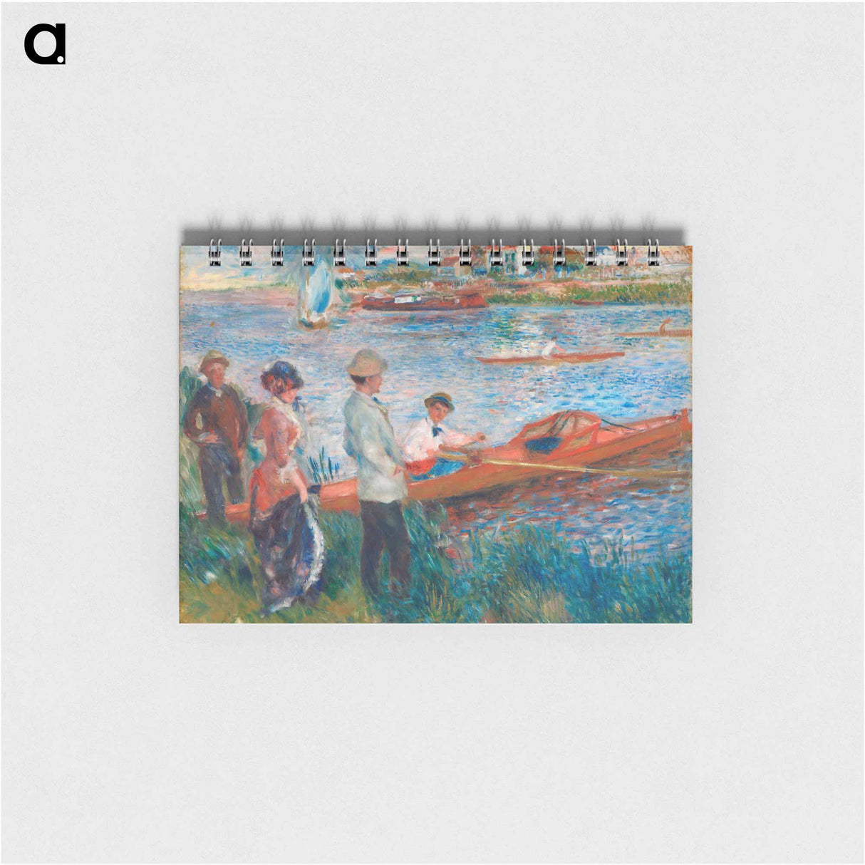 Oarsmen at Chatou - ピエール オーギュスト ルノワール Memo.