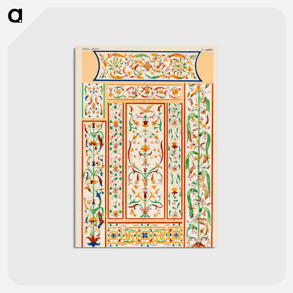 アートポストカード-Nineteenth-Century Ornamental Pattern
- 装飾の文法 Postcard.