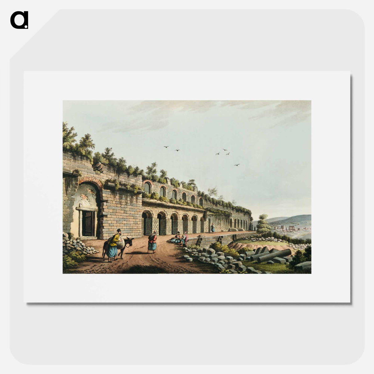 Stadium at Ephesus - View of the Ottoman Empire Poster.