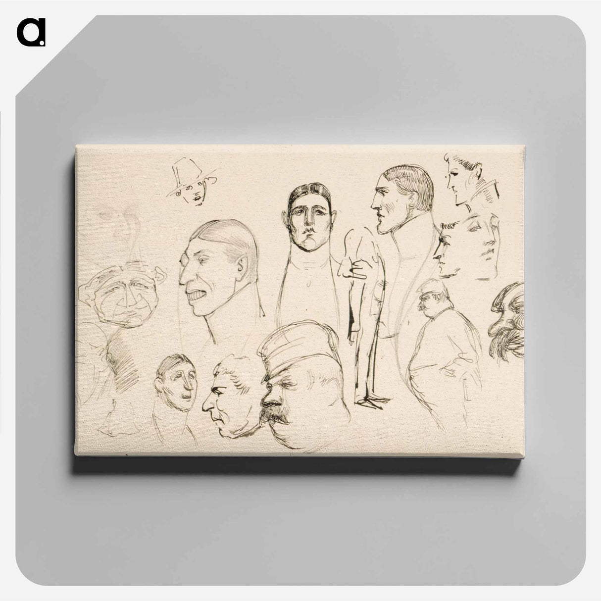 Caricatures - アルバート エーデルフェルト Canvas.