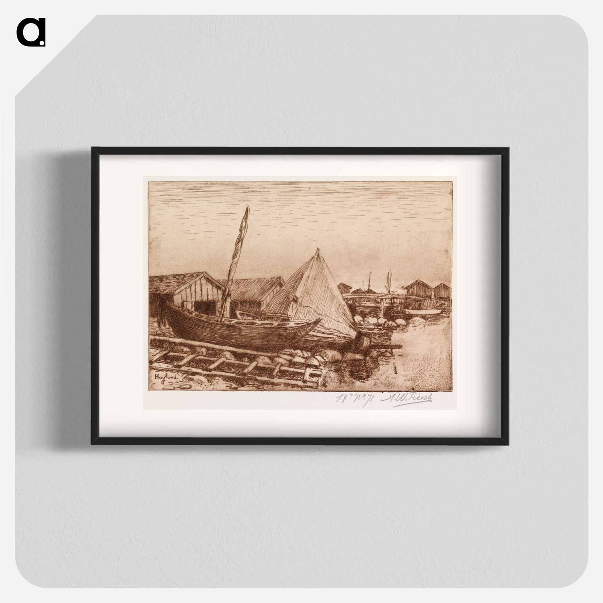 Suursaaren rantaa - アルフレッド ウィリアム フィンチ Poster.