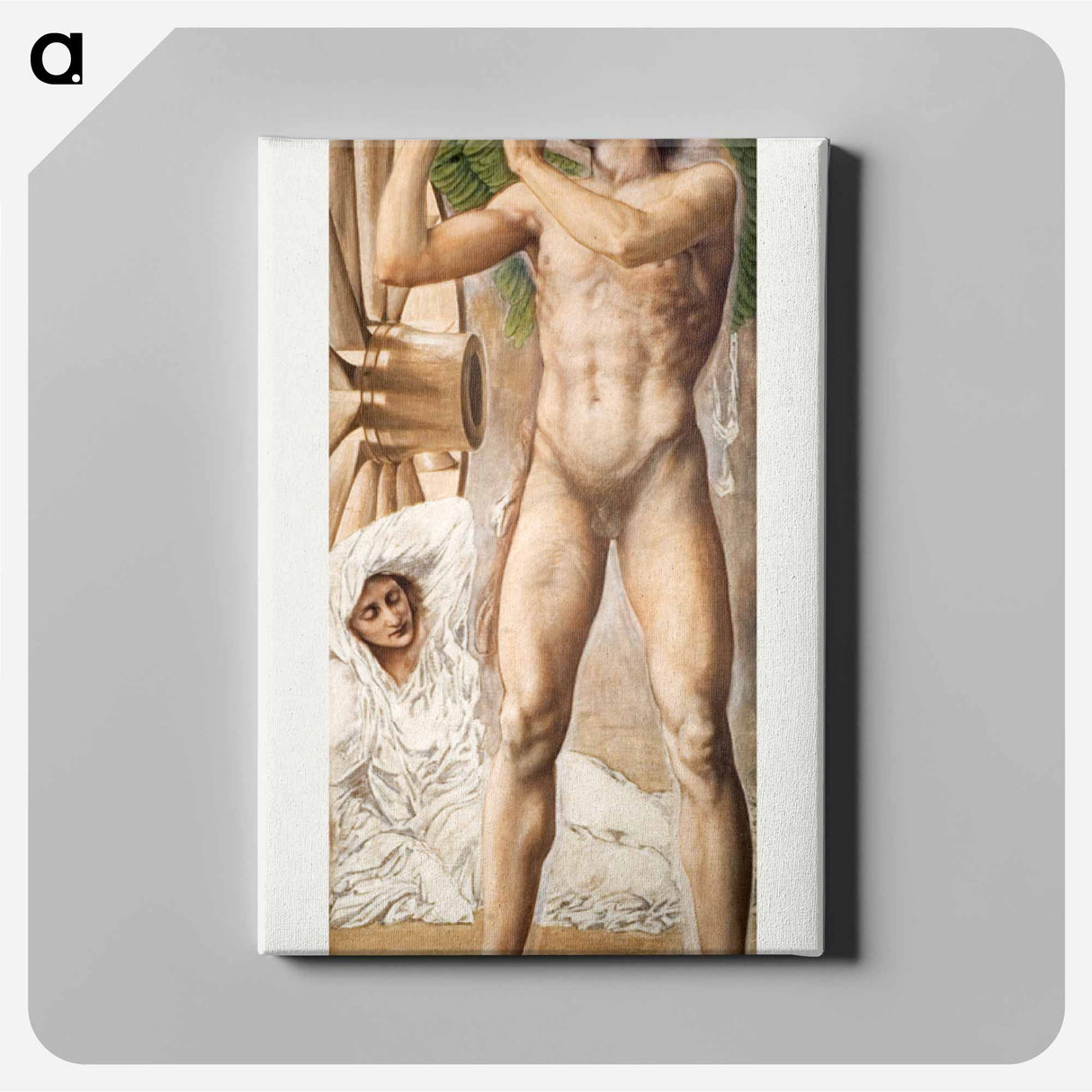 Troy Triptych - Study of Fame overthrowing Fortune - エドワード バーン ジョーンズ Canvas.