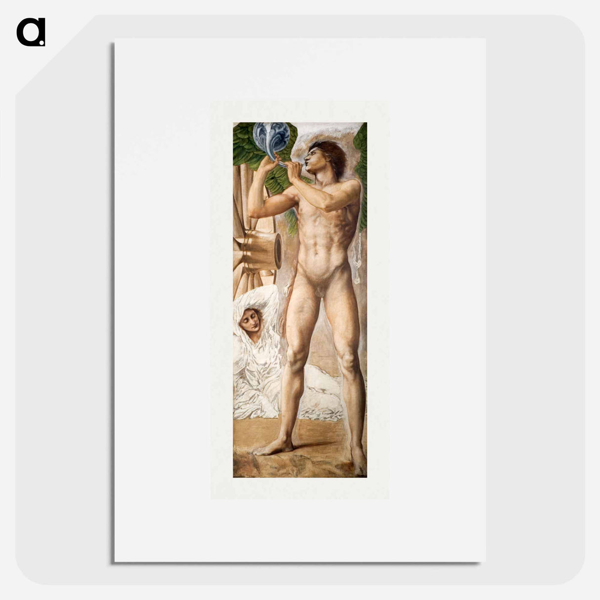 Troy Triptych - Study of Fame overthrowing Fortune - エドワード バーン ジョーンズ Poster.