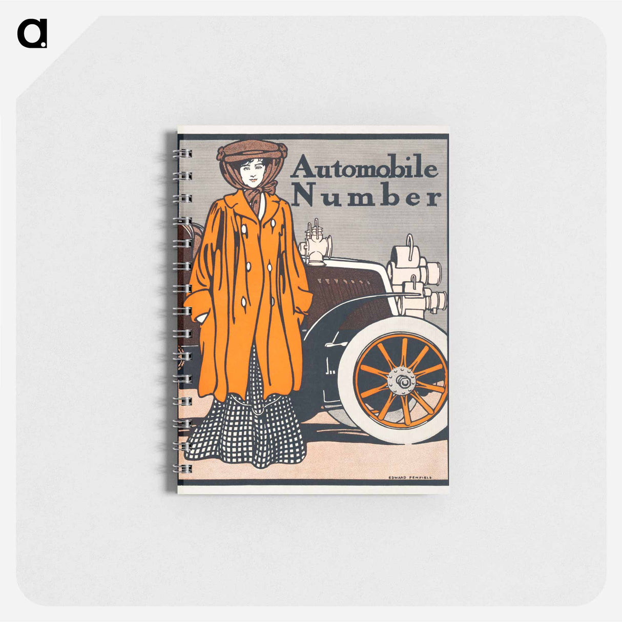 Woman and a vintage car - エドワード ペンフィールド Memo.