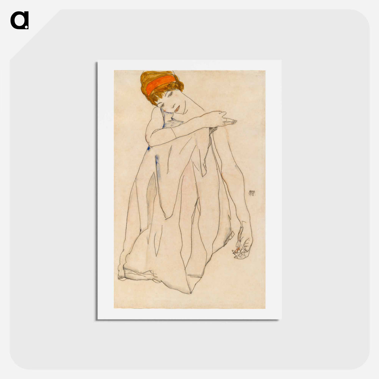 Dancer - エゴン シーレ Postcard.
