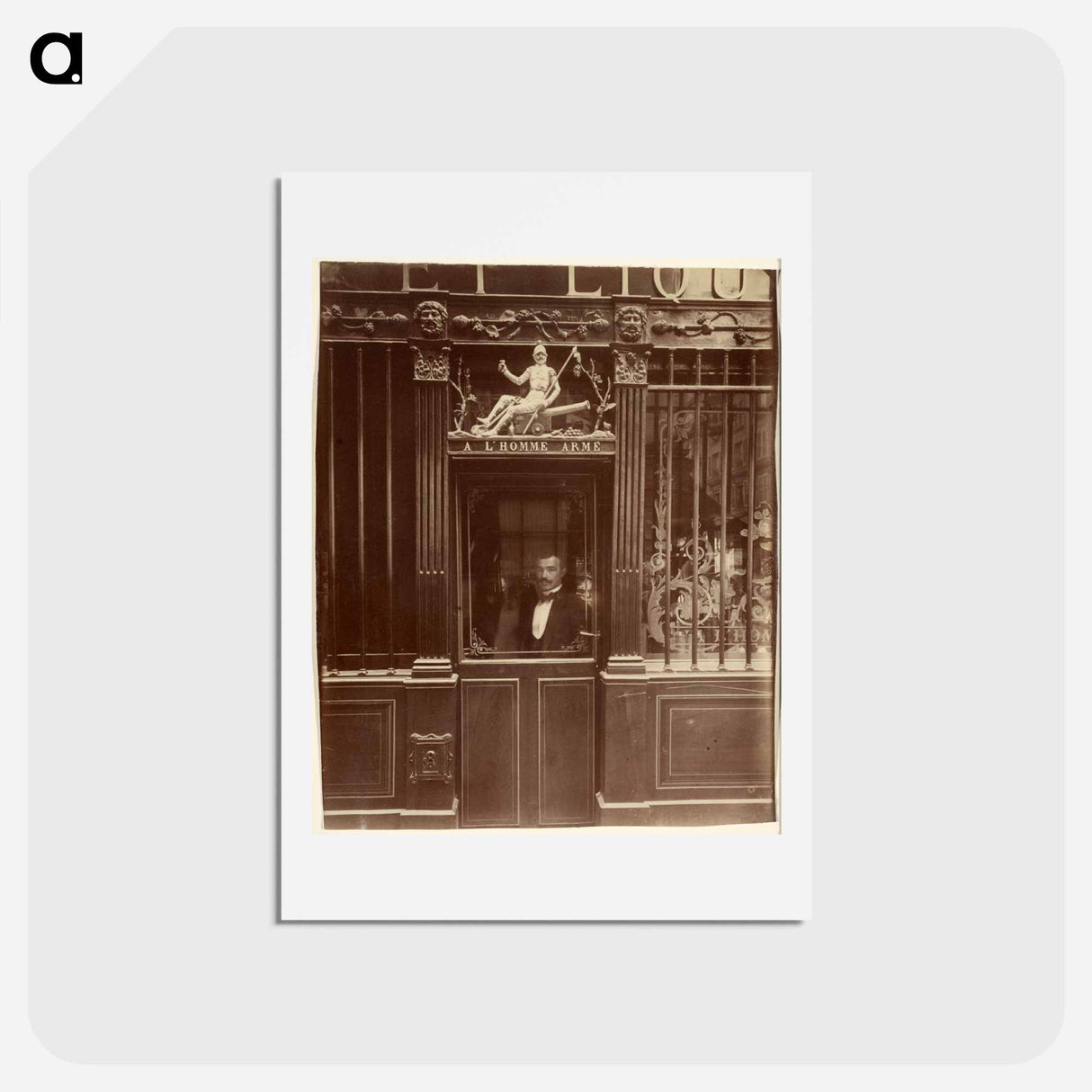 アートポストカード-25, Rue des Blancs Manteaux
- ウジェーヌ アジェ Postcard.