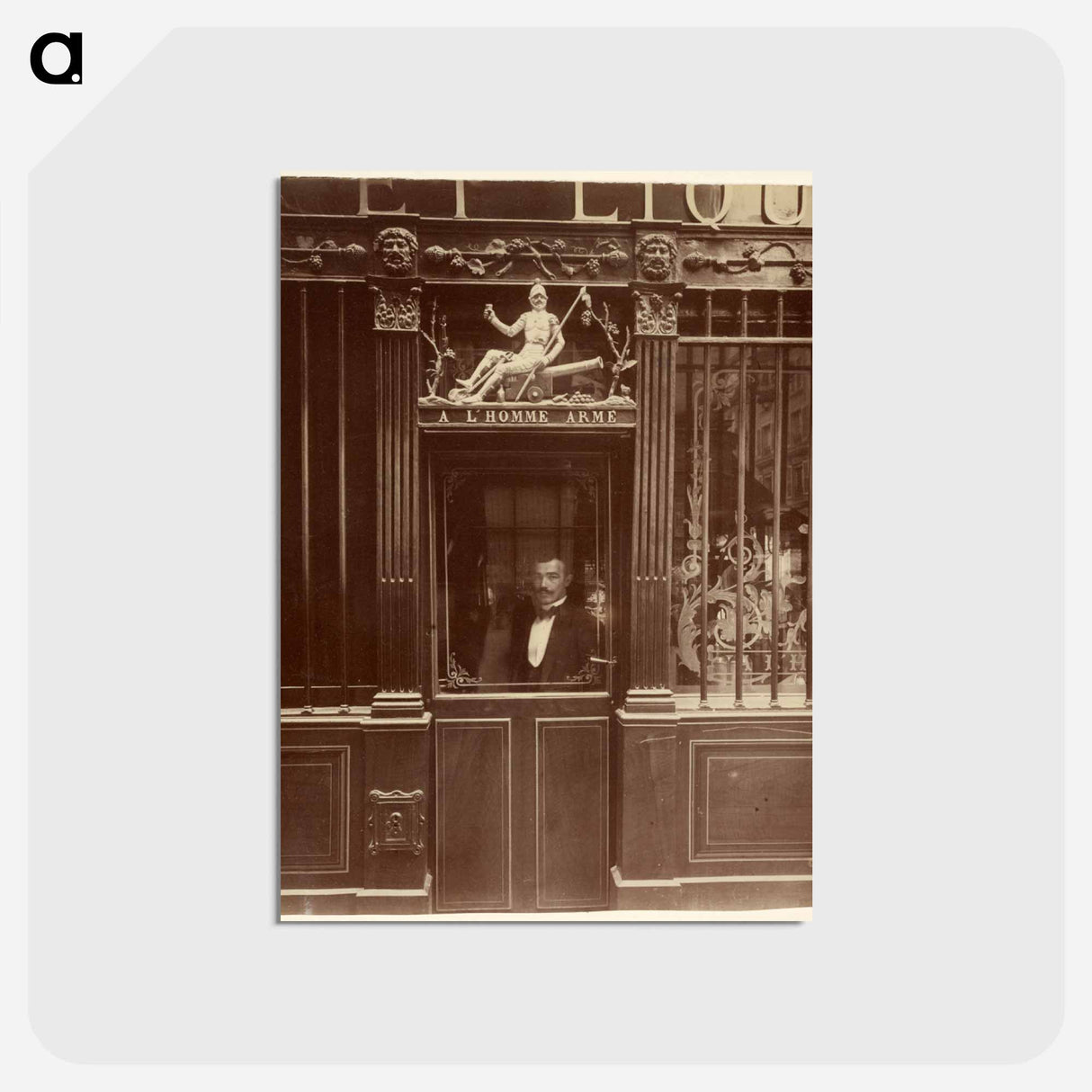 アートポストカード-25, Rue des Blancs Manteaux
- ウジェーヌ アジェ Postcard.