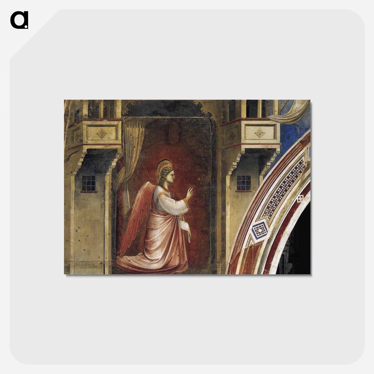 Annunciation: The Angel Gabriel Sent by God - ジョット ディ ボンドーネ Postcard.