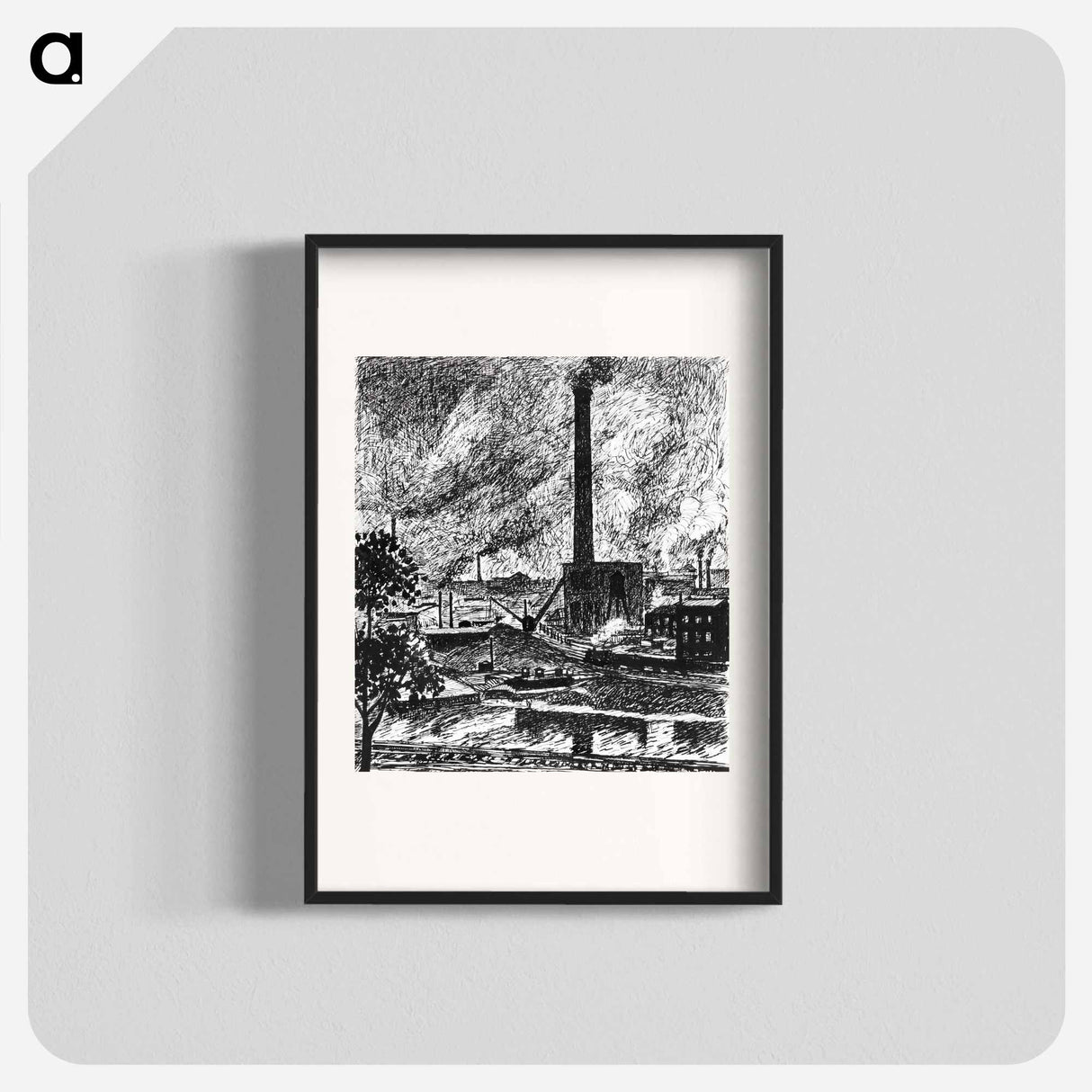 Industrial Scene - ヘンリー ライマン サイエン Poster.