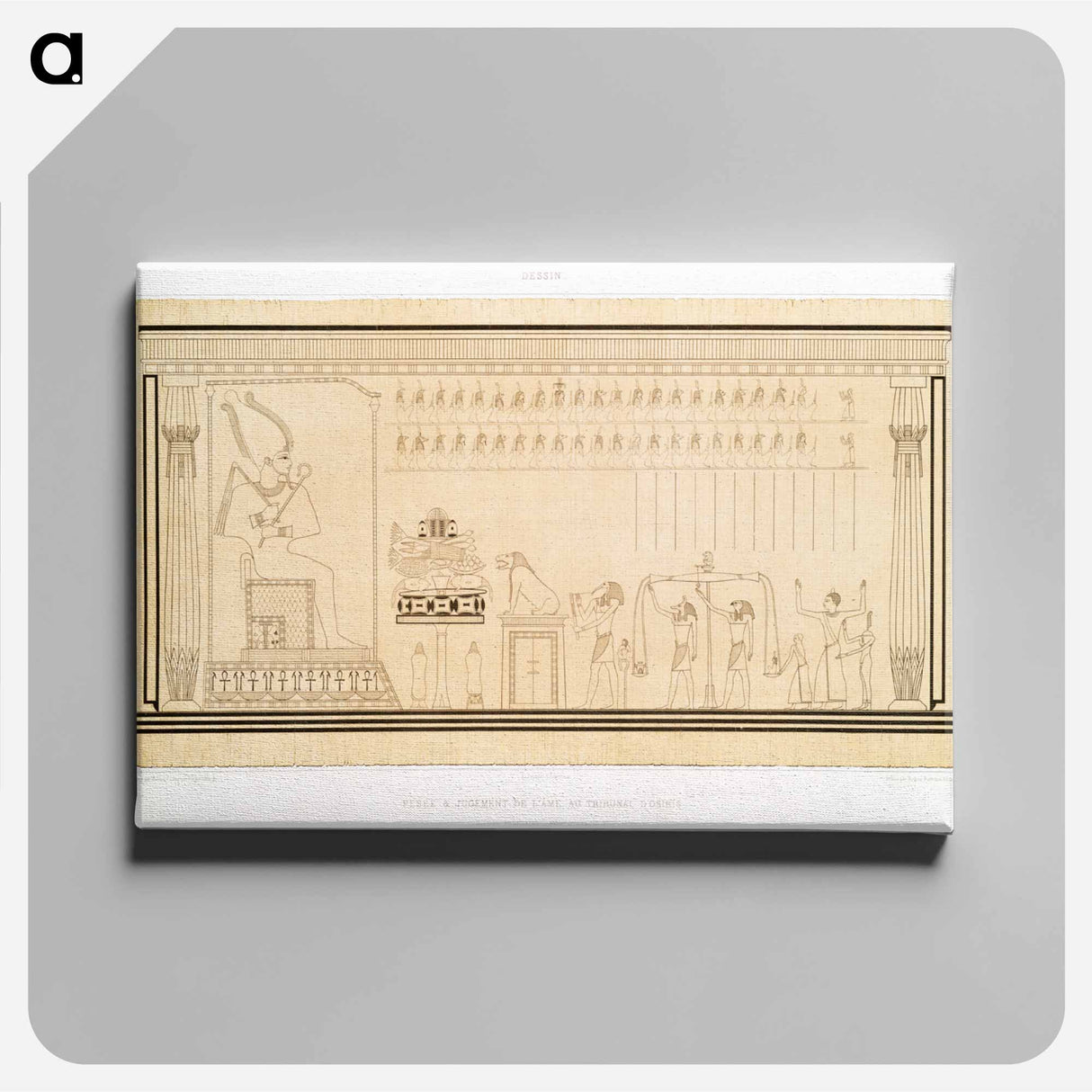 アートパネル-Judgment of the Soul in the Court of Osiris
- エジプト美術史 Canvas.