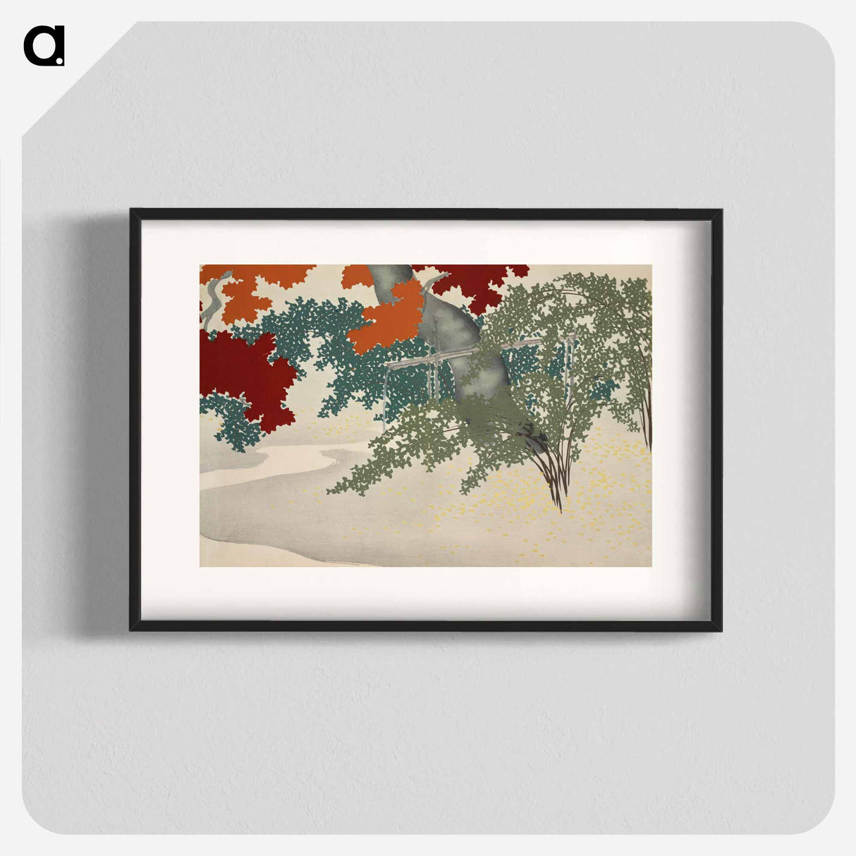 Maple from Momoyogusa–Flowers of a Hundred Generations - 神坂 雪佳 Poster.