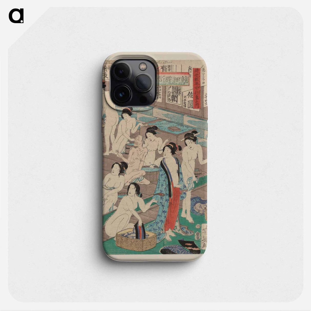Hada kurabe Hana no shōbuyu kurabe, koshi yuki no ya - Toyohara Kunichika Phone Case.