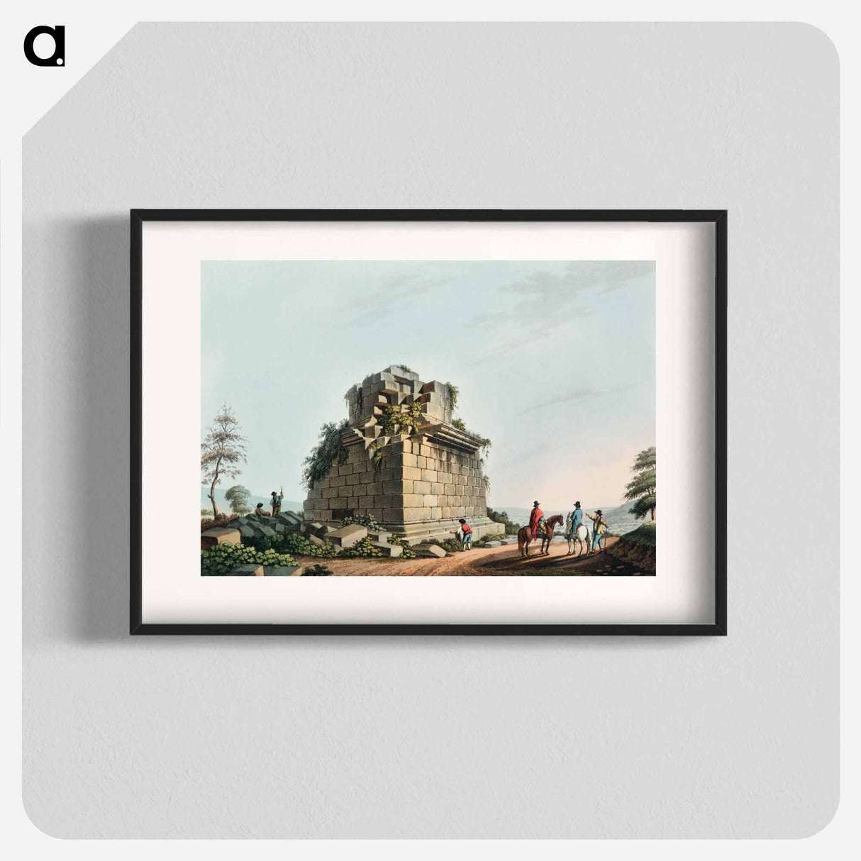 アートポスター-Base of a colossal Column near Syracuse - オスマン帝国領内の景色 Poster.