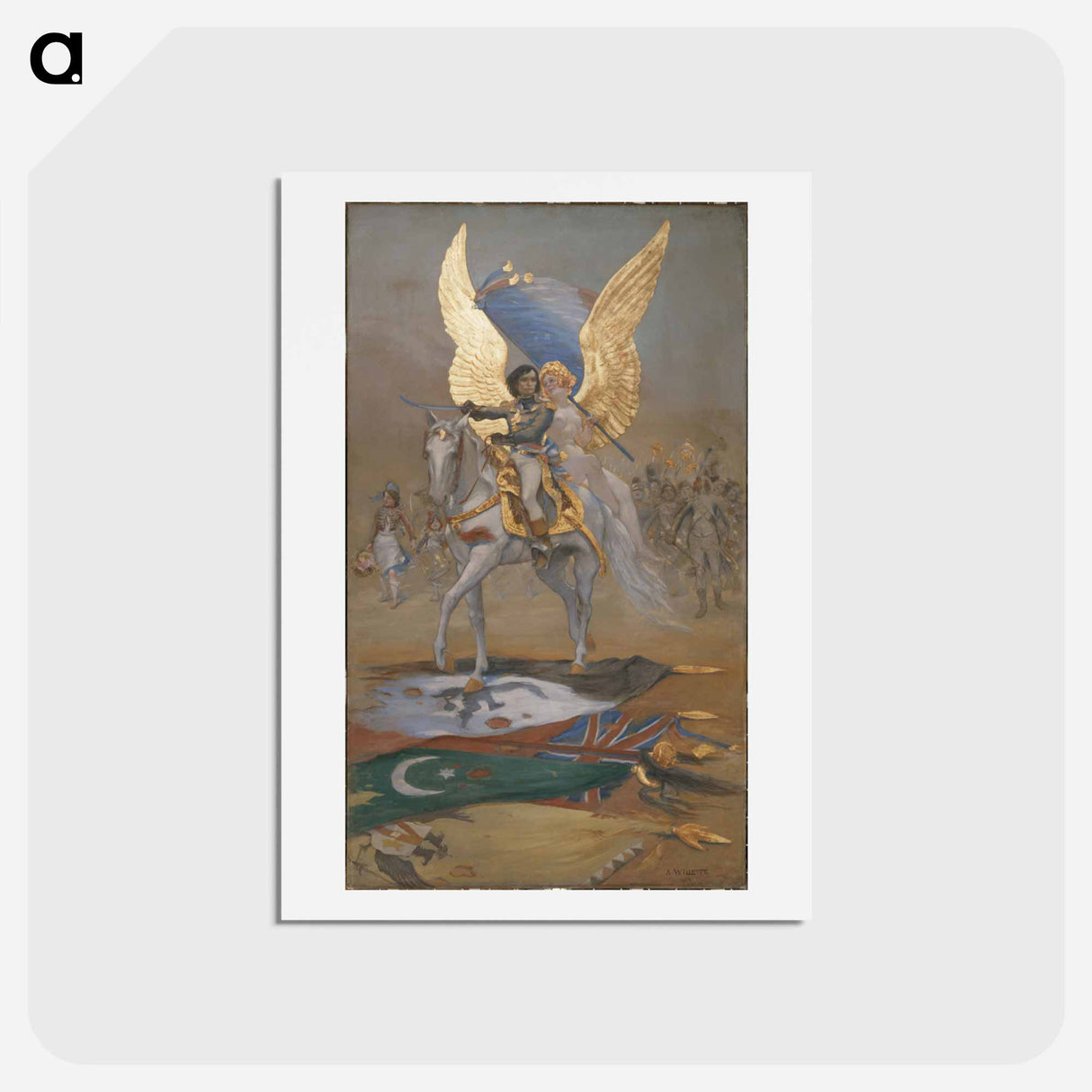 À Bonaparte - アドルフ レオン ウィレット Postcard.