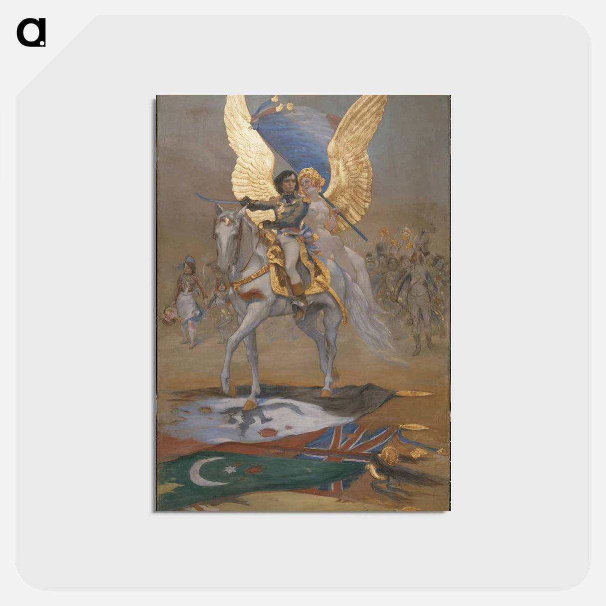 À Bonaparte - アドルフ レオン ウィレット Postcard.