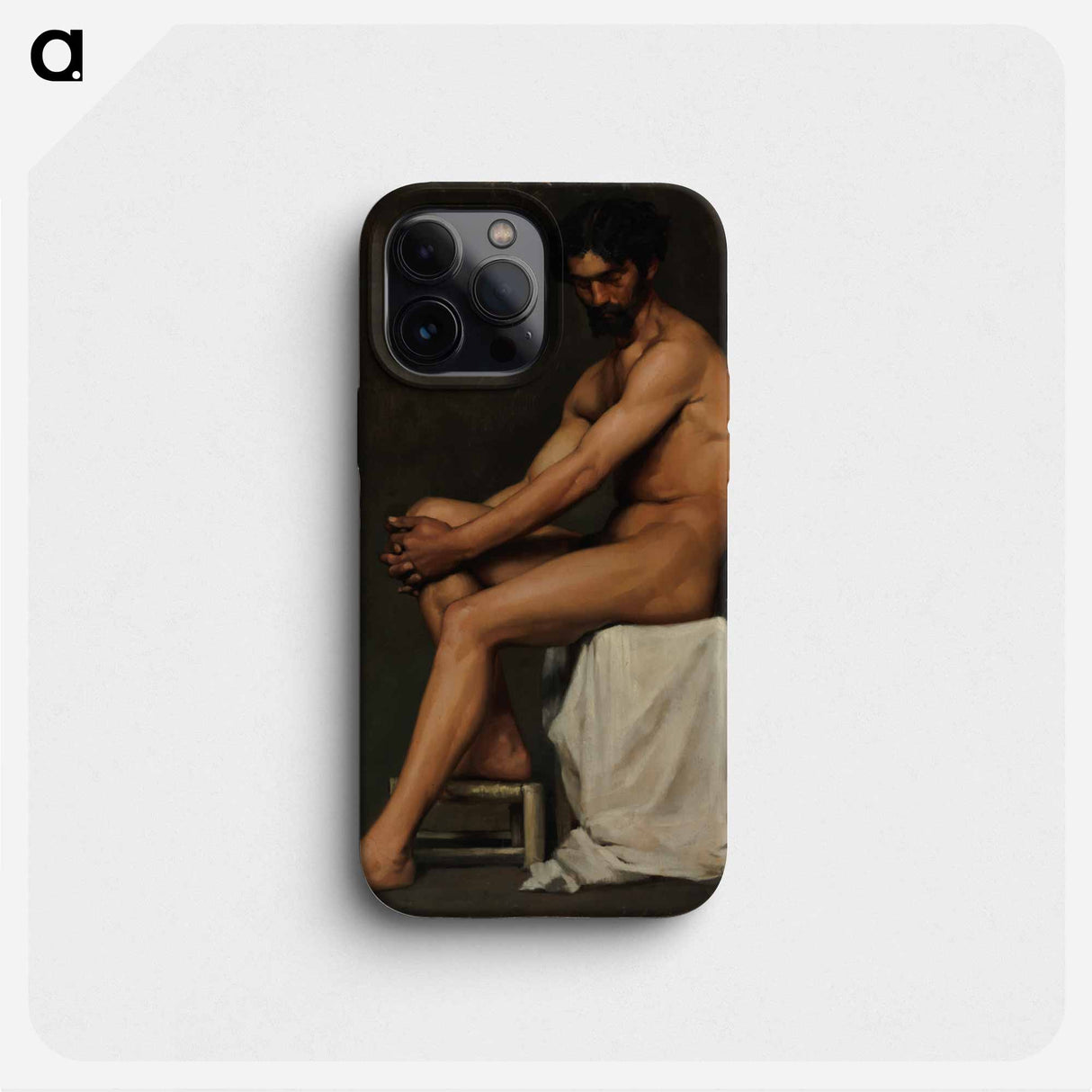 Seated man, academy study - アルバート エーデルフェルト Phone Case.