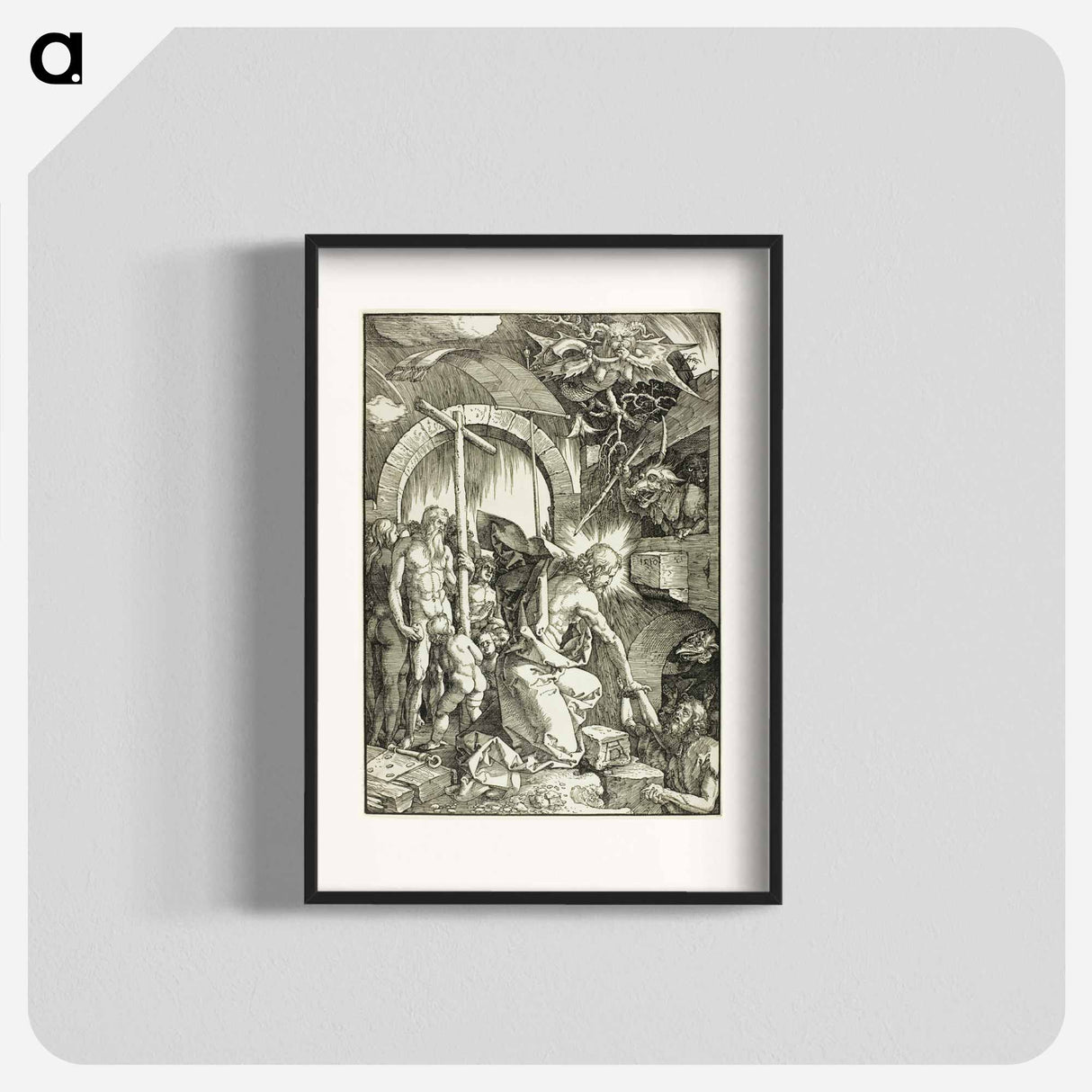 The Harrowing of Hell - アルブレヒト デューラー Poster.