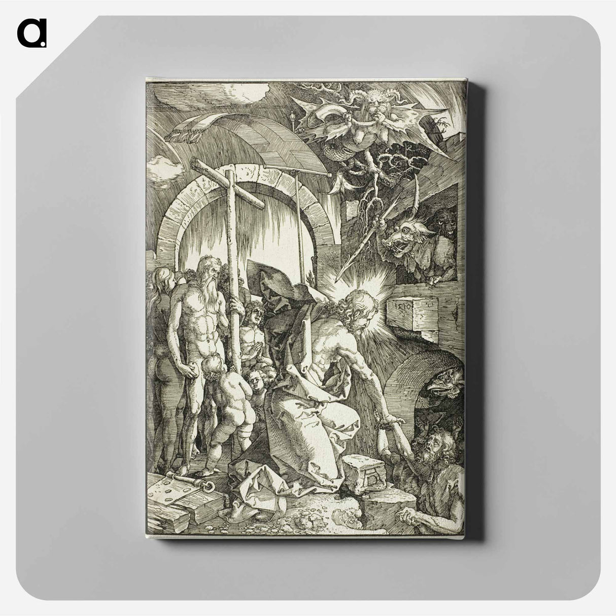 The Harrowing of Hell - アルブレヒト デューラー Canvas.