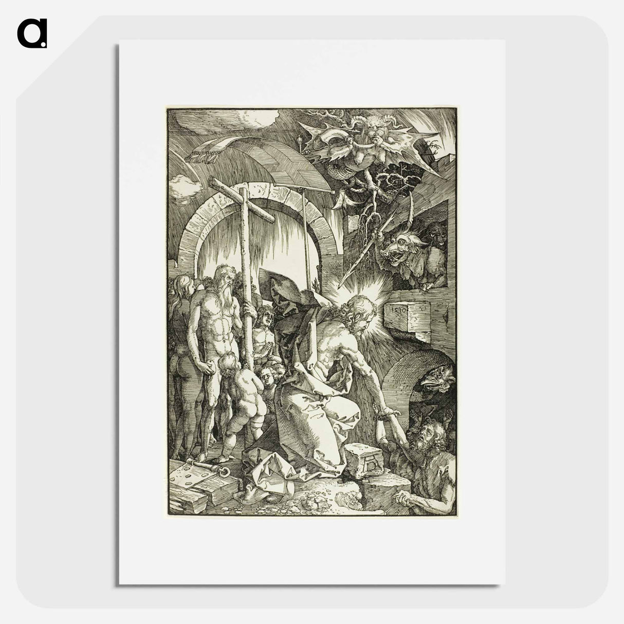 The Harrowing of Hell - アルブレヒト デューラー Poster.