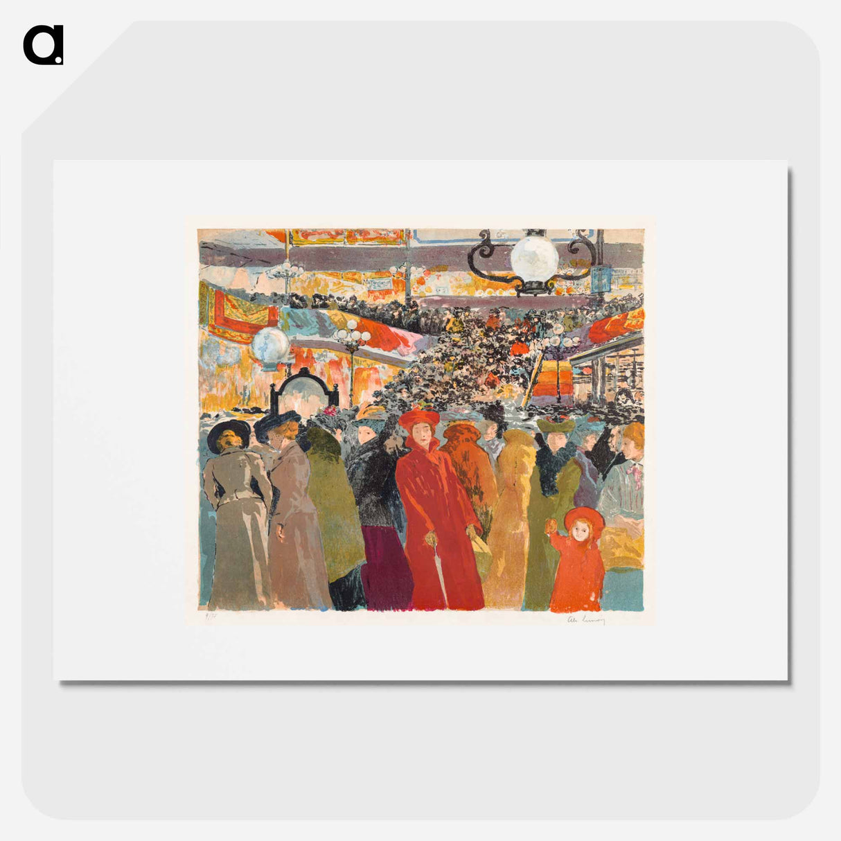 The Fancy Goods Store - アレクサンドル ルノア Poster.