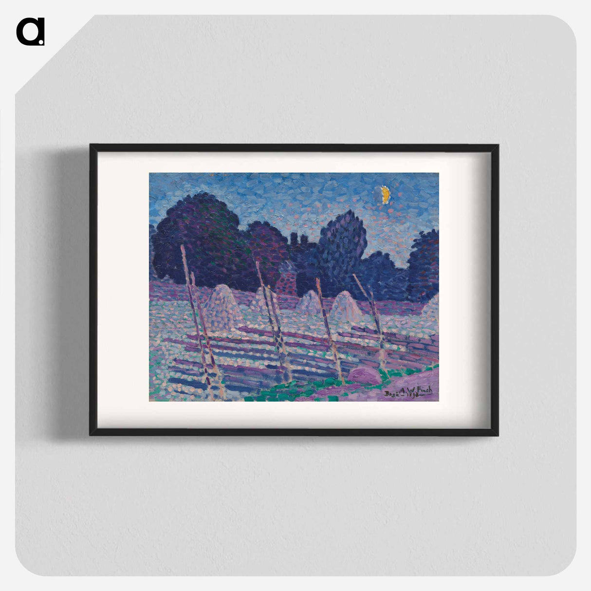 An august's night - アルフレッド ウィリアム フィンチ Poster.