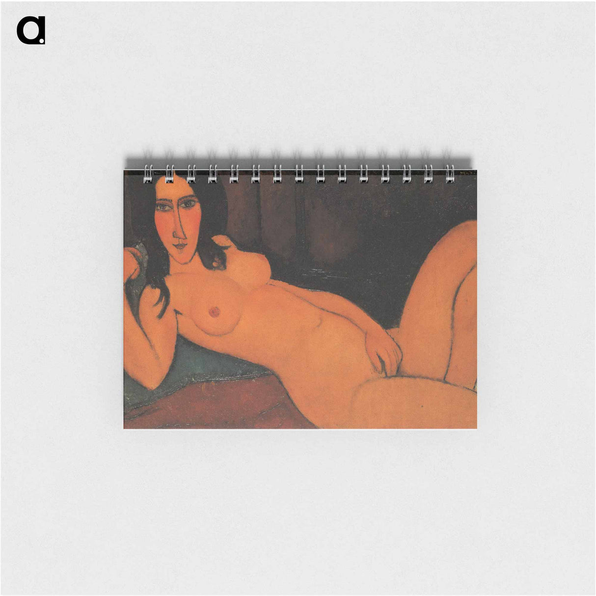 Reclining Nude with Loose Hair - アメデオ モディリアーニ Memo.