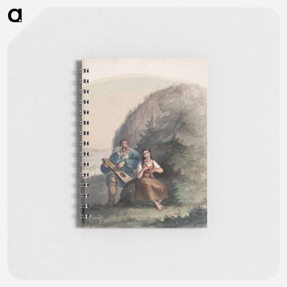 Väinämöinen stringing his kantele - アンダース エクマン Memo.