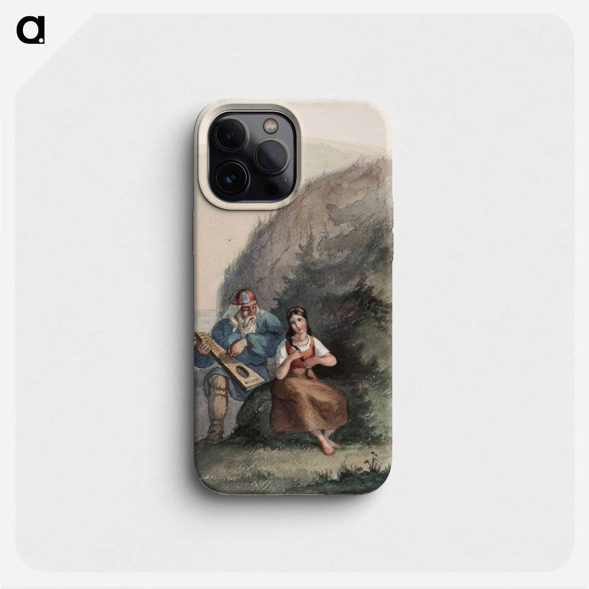 Väinämöinen stringing his kantele - アンダース エクマン Phone Case.