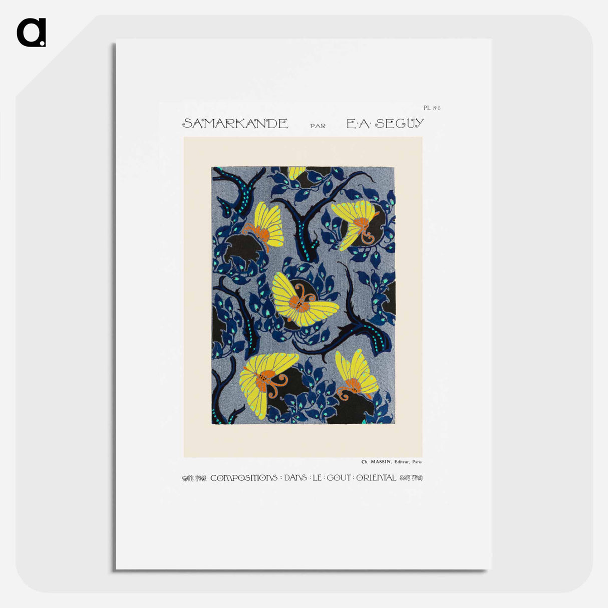 Samarkande: 20 Color Compositions in the Oriental Style - E.A.セギー Poster.