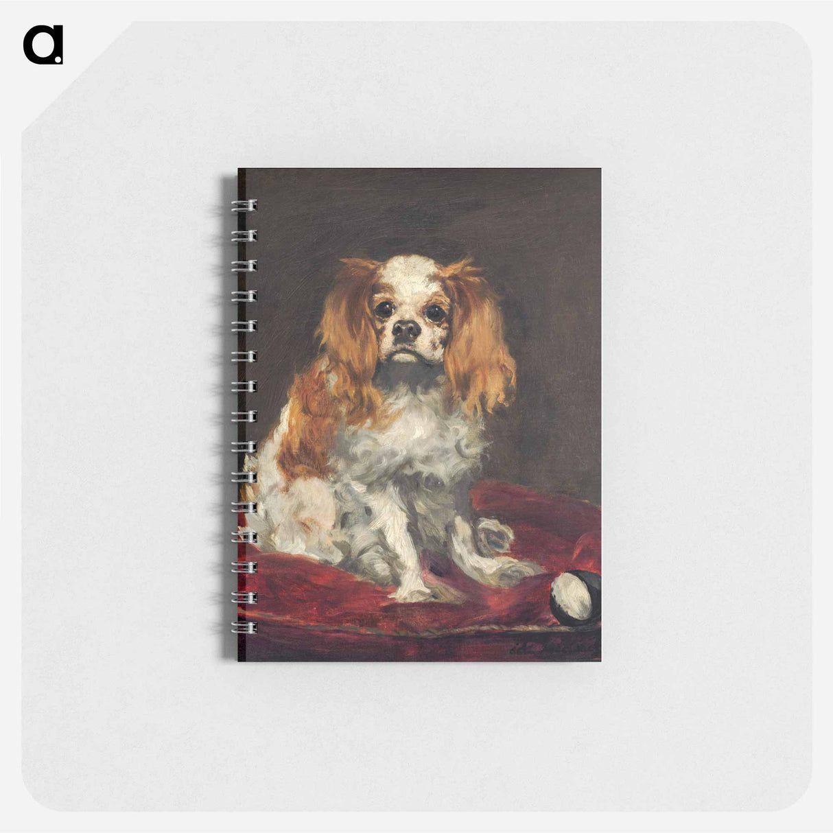 アートメモ帳-A King Charles Spaniel - エドゥアール マネ Memo.