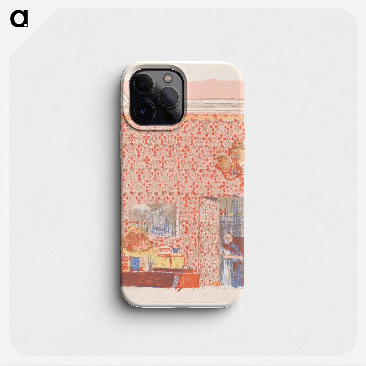 Interieur aux tentures roses I - エドゥアール ヴュイヤール Phone Case.
