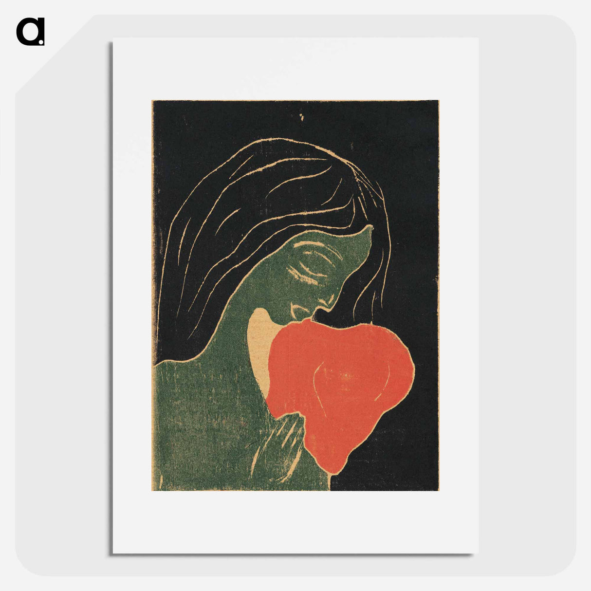 The Heart - エドヴァルド ムンク Poster.