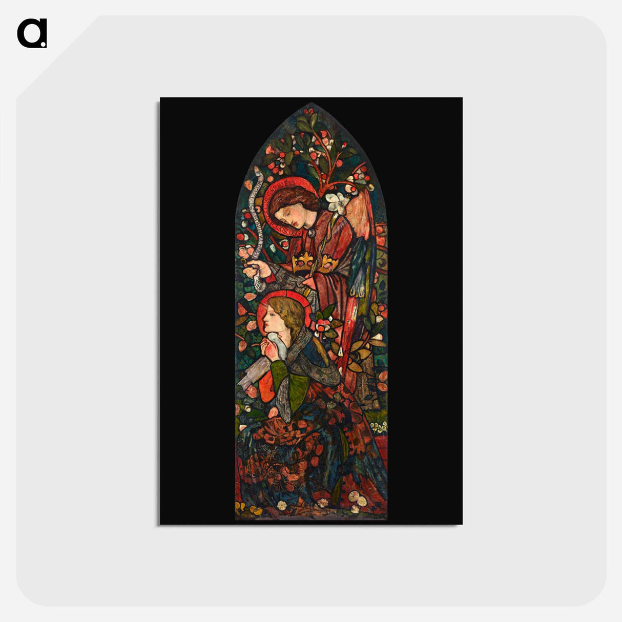 アートポストカード-The Annunciation - エドワード バーン ジョーンズ Postcard.