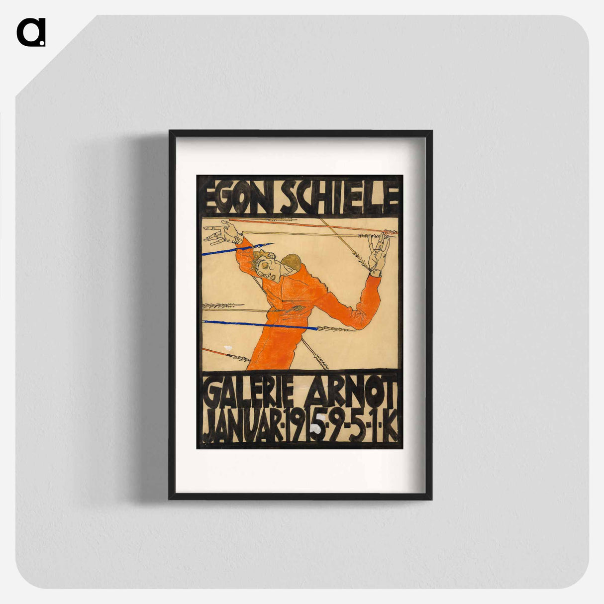 Plakat der Egon Schiele-Ausstellung in der Galerie Arnot - エゴン シーレ Poster.