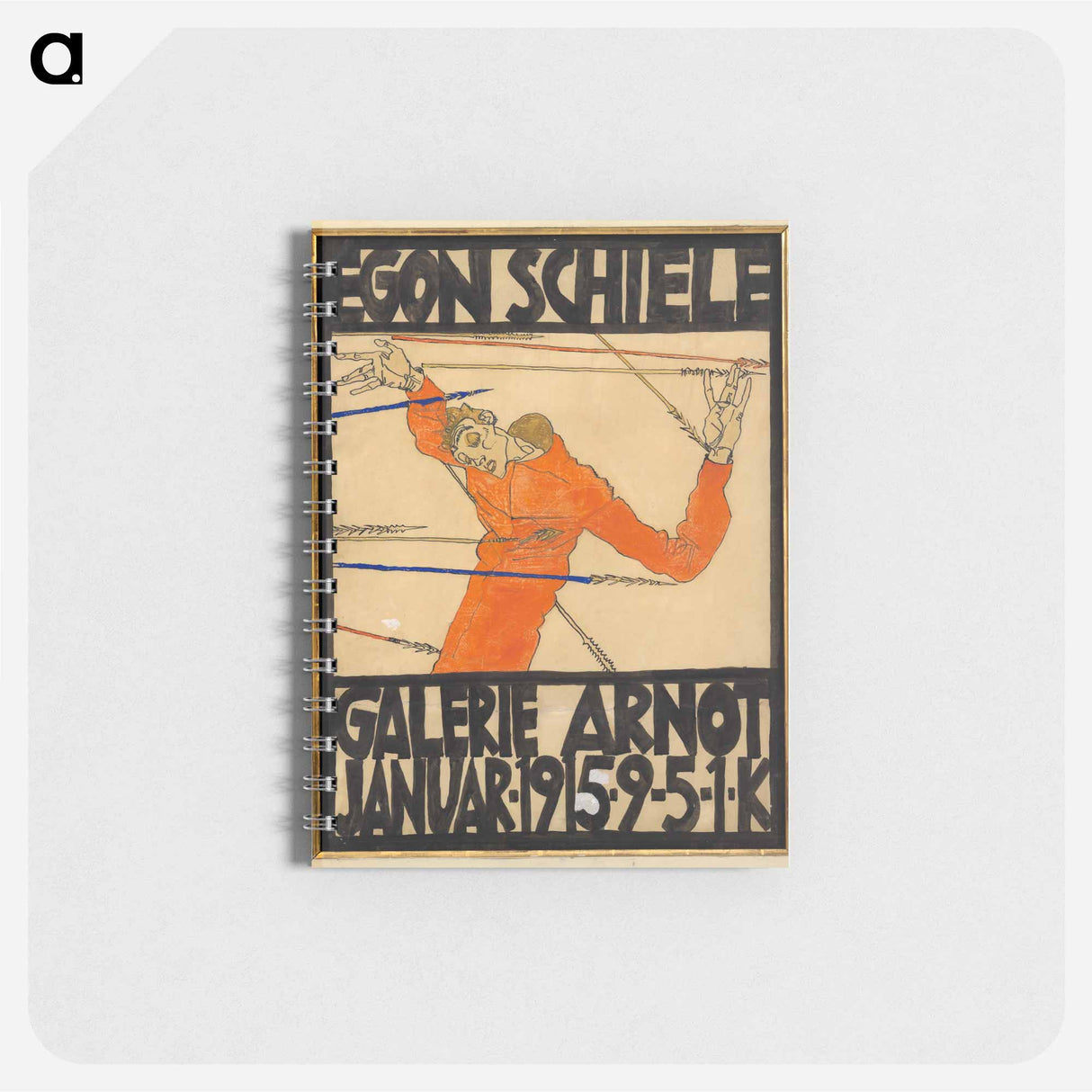 Plakat der Egon Schiele-Ausstellung in der Galerie Arnot - エゴン シーレ Memo.