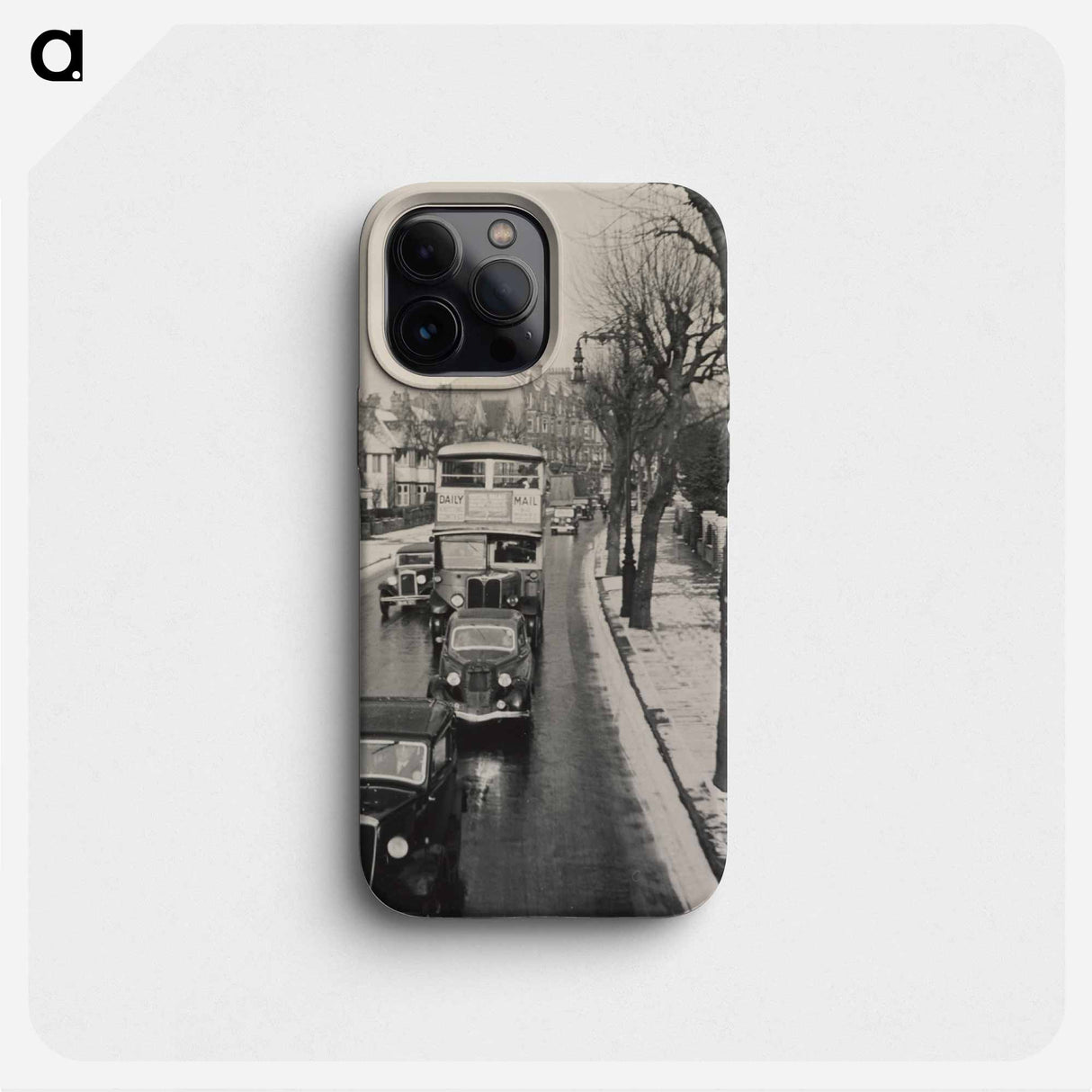 Snow, Belsize Park Road from top of bus - エリック リー ジョンソン Phone Case.
